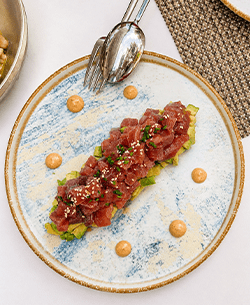 Tartar de atún rojo y lima