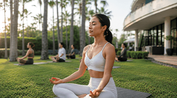 Sesión de Yoga en Attitude Banús